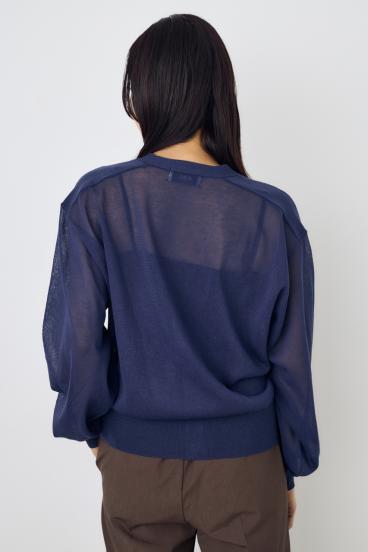 シアーニットカーディガン 詳細画像