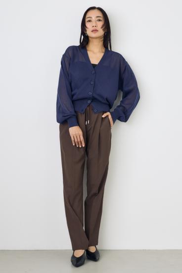 シアーニットカーディガン 詳細画像