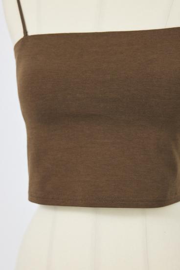 カップ付きチューブトップ(ショート) 詳細画像