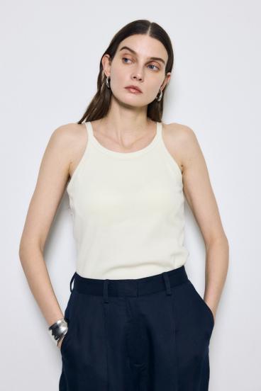 カップ付きホルターネックキャミソール 詳細画像