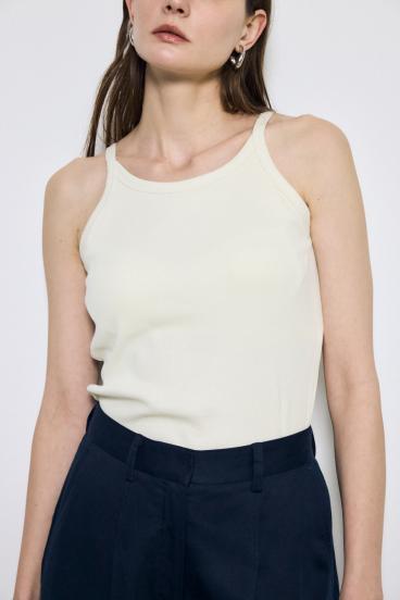 カップ付きホルターネックキャミソール 詳細画像