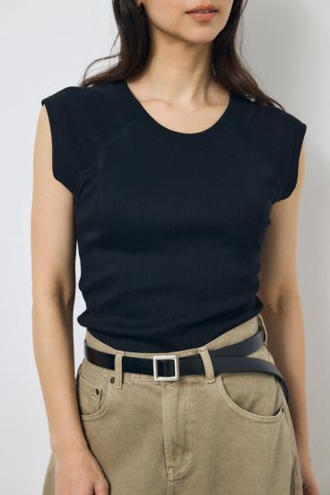 カップ付きノースリーブトップス 詳細画像