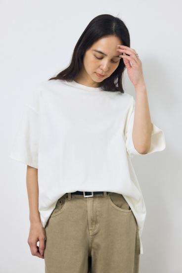 プレミアムコットンオーバーシルエットTシャツ 詳細画像