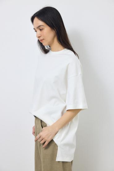 プレミアムコットンオーバーシルエットTシャツ 詳細画像