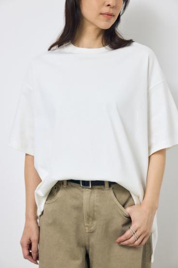 プレミアムコットンオーバーシルエットTシャツ 詳細画像