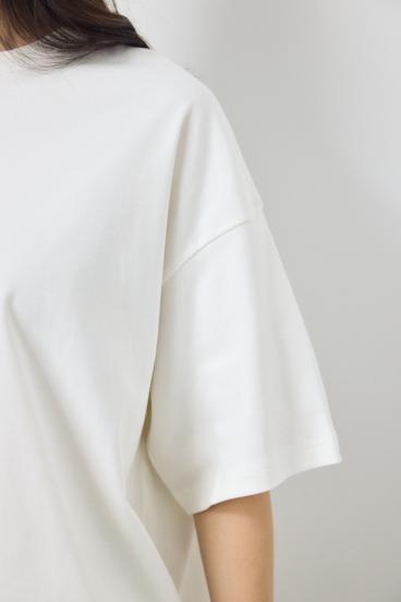 プレミアムコットンオーバーシルエットTシャツ 詳細画像