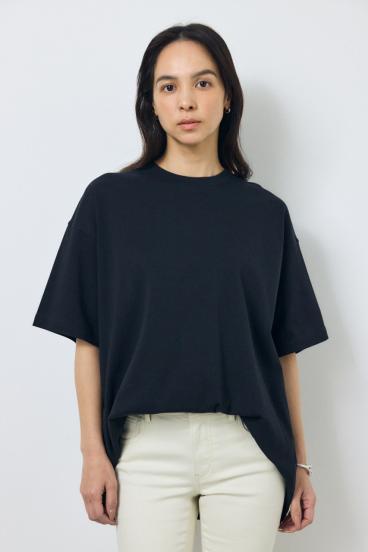 プレミアムコットンオーバーシルエットTシャツ 詳細画像