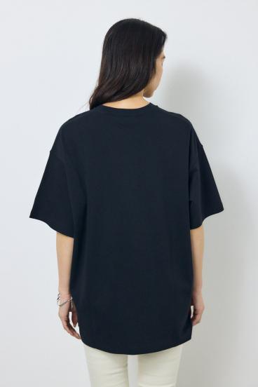 プレミアムコットンオーバーシルエットTシャツ 詳細画像