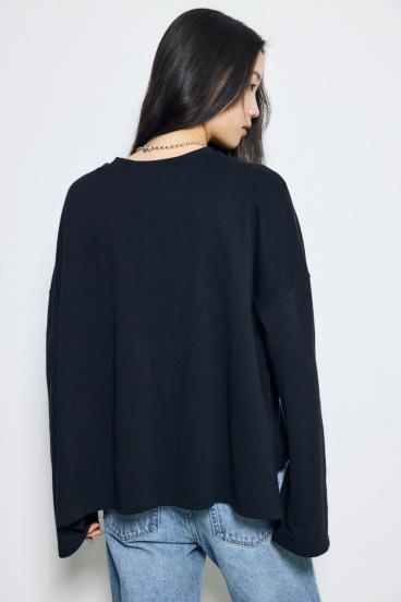 スリットヘムルーズプルオーバー 詳細画像