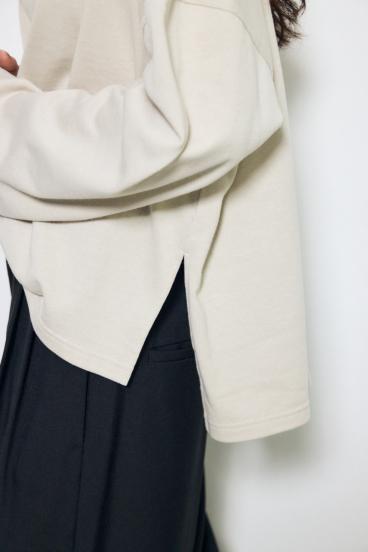 スリットヘムルーズプルオーバー 詳細画像