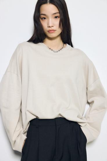 スリットヘムルーズプルオーバー 詳細画像