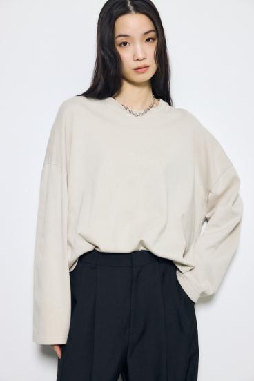 スリットヘムルーズプルオーバー 詳細画像