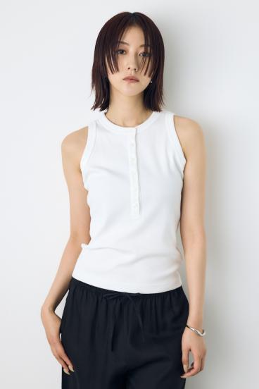 ヘンリーネックタンクトップ｜WOMEN｜250JSY80-5331｜AZUL BY MOUSSY