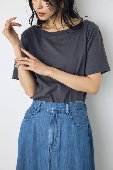 クールタッチワンショルダーカットトップス 詳細画像