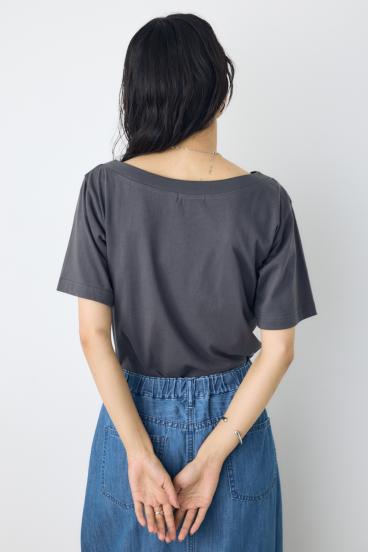 クールタッチワンショルダーカットトップス 詳細画像