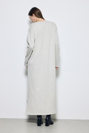 ロングスリーブストレートワンピース 詳細画像