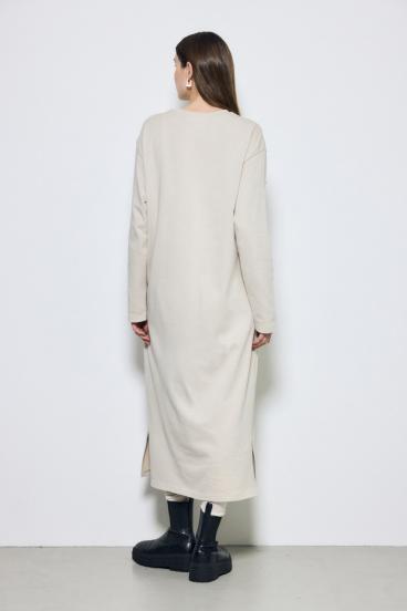 ロングスリーブストレートワンピース 詳細画像