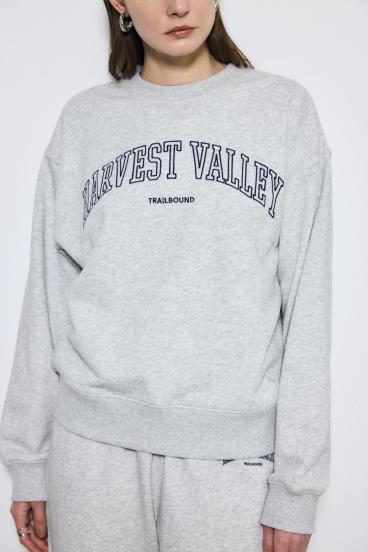 カレッジロゴ スウェットトップス 詳細画像