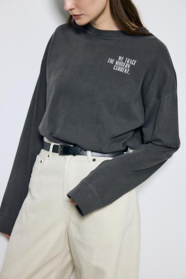 ワンポイントロゴロングTシャツ 詳細画像