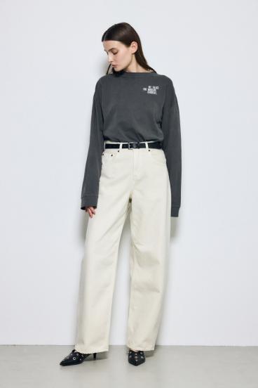 ワンポイントロゴロングTシャツ 詳細画像