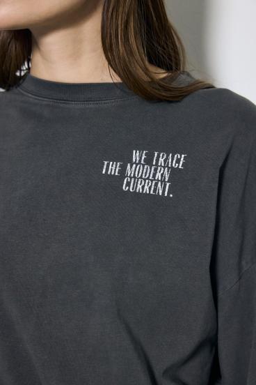 ワンポイントロゴロングTシャツ 詳細画像