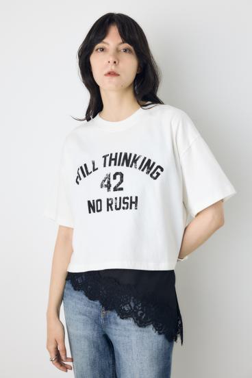 カスレプリントTシャツ