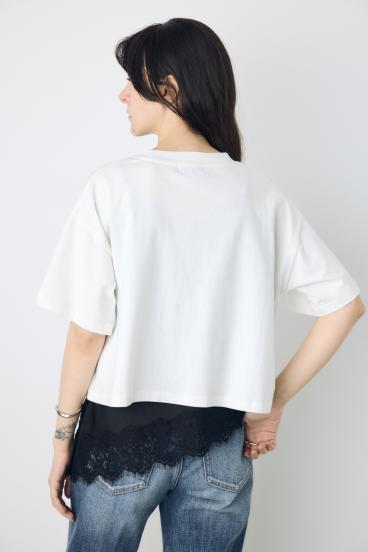 カスレプリントTシャツ 詳細画像