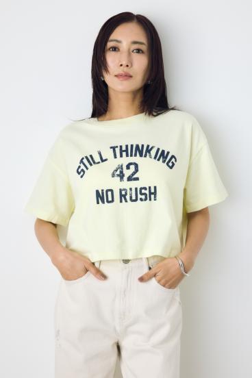 カスレプリントTシャツ