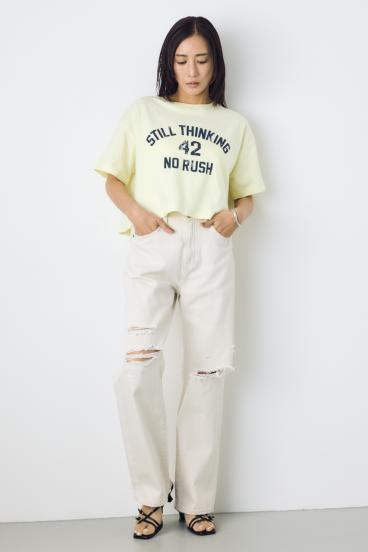 カスレプリントTシャツ 詳細画像