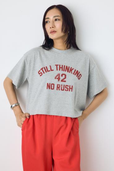 カスレプリントTシャツ