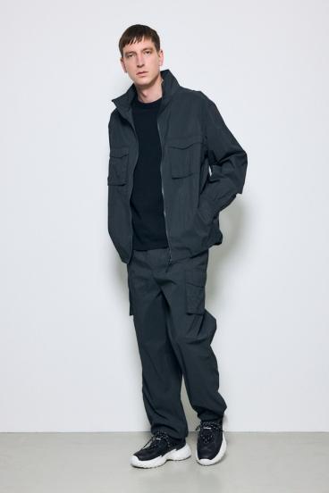 トライファンクションスタンドカラーブルゾン 詳細画像