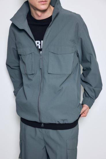 トライファンクションスタンドカラーブルゾン