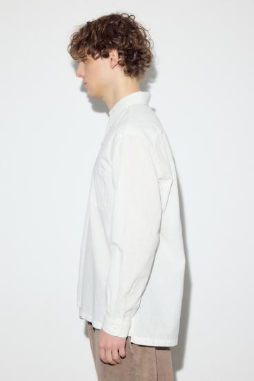 フレンチリネンCOOLMAXスキッパーシャツ 詳細画像