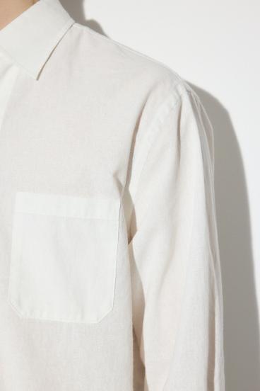 フレンチリネンCOOLMAXスキッパーシャツ 詳細画像