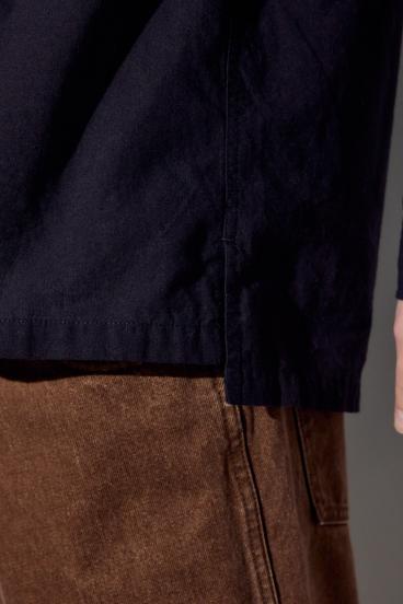 フレンチリネンCOOLMAXスキッパーシャツ 詳細画像