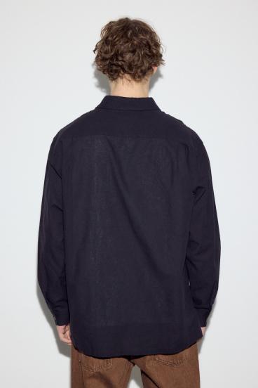 フレンチリネンCOOLMAXスキッパーシャツ 詳細画像