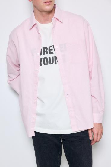 【SS先行アイテム】フレンチリネンCOOLMAXストライプシャツ