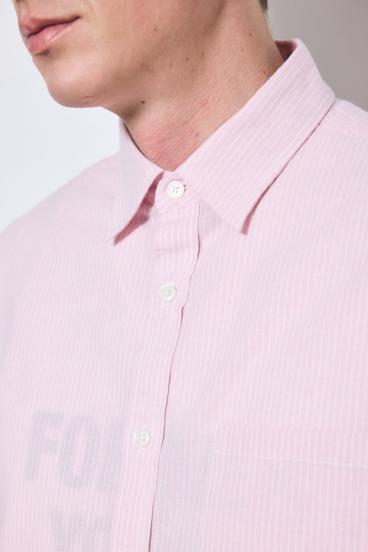 【SS先行アイテム】フレンチリネンCOOLMAXストライプシャツ 詳細画像