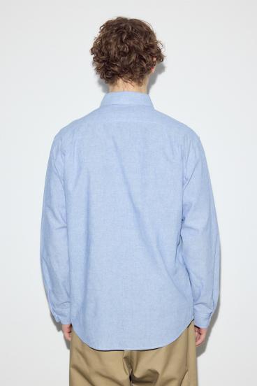 【SS先行アイテム】フレンチリネンCOOLMAXストライプシャツ 詳細画像