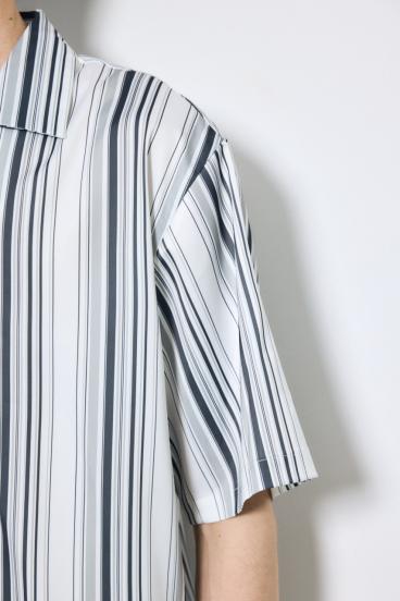 マルチストライプ半袖シャツ 詳細画像