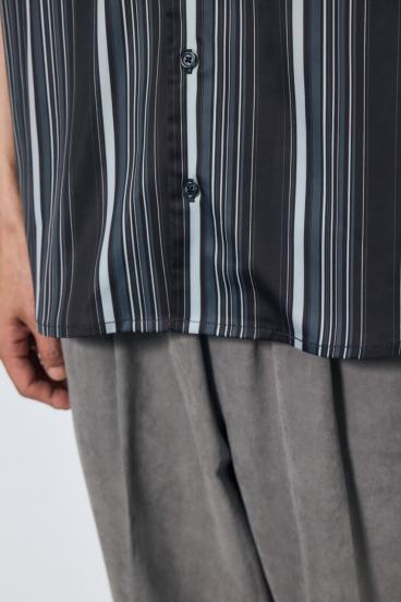 マルチストライプ半袖シャツ 詳細画像