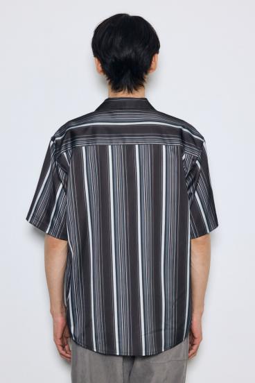 マルチストライプ半袖シャツ 詳細画像