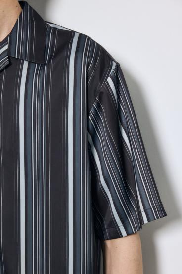 マルチストライプ半袖シャツ 詳細画像