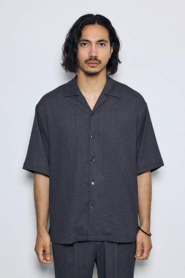 楊柳リラックス半袖シャツ 詳細画像