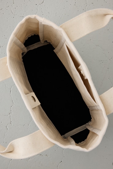 パッチ付きミニトートスクエアバッグ 詳細画像