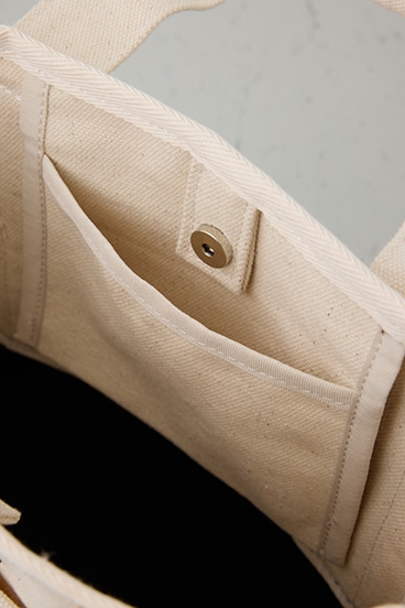 パッチ付きミニトートスクエアバッグ 詳細画像