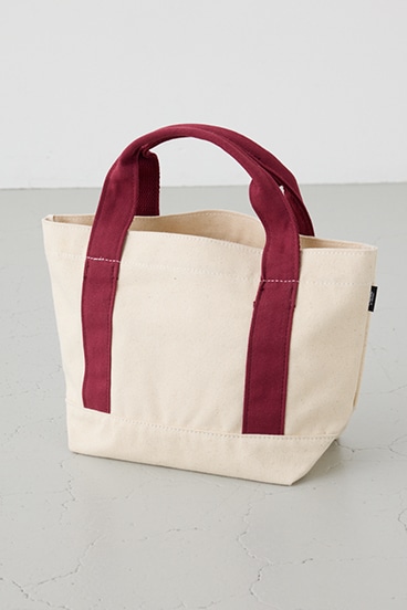 ロゴ刺繍ミニトートバック 詳細画像