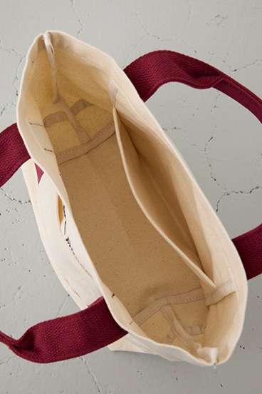 ロゴ刺繍ミニトートバック 詳細画像