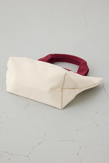 ロゴ刺繍ミニトートバック 詳細画像