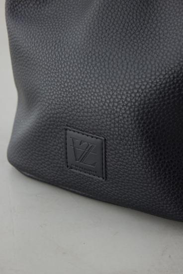 パッチ合皮巾着バッグ 詳細画像